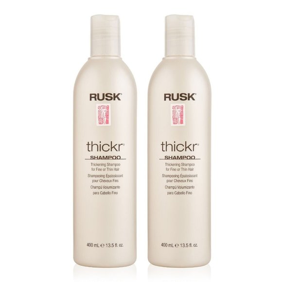 2 PACK Rusk Thickr Shampoo for Fine or Thin Hair 13.5oz / 400ml BRAND NEW - Picture 1 of 1